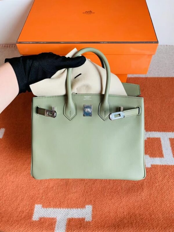 mmexport1692258890888-768x1024-1 Hermès Birkin Swift q1 Sage green Silver Hardware 25cm Full Handmade