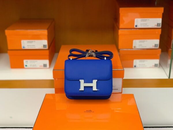 mmexport16925287806481-1024x768-1 Hermès Constance Epsom i7 Azure blue Gold Hardware 18cm Full Handmade