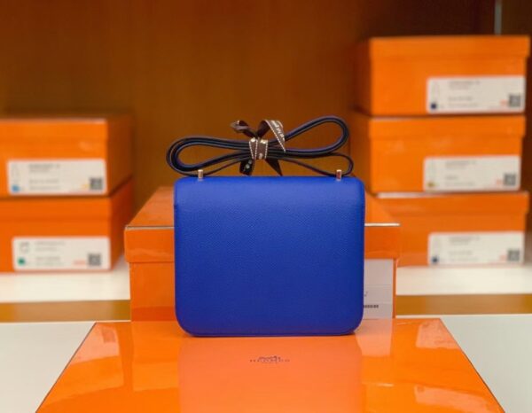 mmexport16925287822031-1024x796-1 Hermès Constance Epsom i7 Azure blue Gold Hardware 18cm Full Handmade