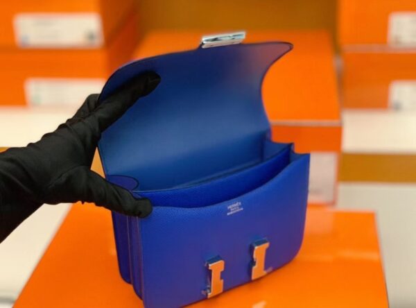 mmexport16925287837521-1024x757-1 Hermès Constance Epsom i7 Azure blue Gold Hardware 18cm Full Handmade