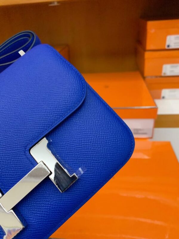 mmexport16925287855631-768x1024-1 Hermès Constance Epsom i7 Azure blue Gold Hardware 18cm Full Handmade