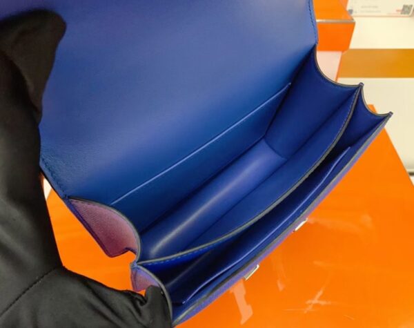 mmexport16925287896471-1024x810-1 Hermès Constance Epsom i7 Azure blue Gold Hardware 18cm Full Handmade