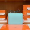 Hermès Constance Epsom 6u Light Blue Silver Hardware 23cm Full Handmade