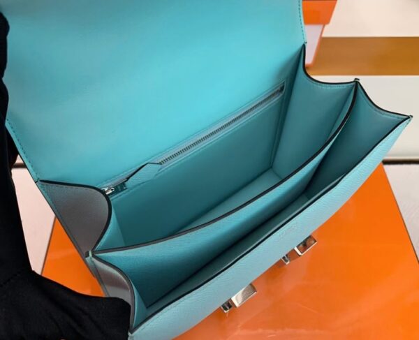 mmexport16925288454651-1024x831-1 Hermès Constance Epsom 6u Light Blue Silver Hardware 23cm Full Handmade