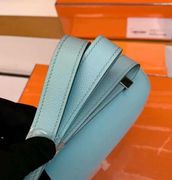 mmexport16925288526211-980x1024-1 Hermès Constance Epsom 6u Light Blue Silver Hardware 23cm Full Handmade