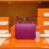 Hermès Constance Epsom P9 actiniae purple Gold Hardware 18cm Full Handmade