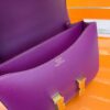 Hermès Constance Epsom P9 actiniae purple Gold Hardware 18cm Full Handmade