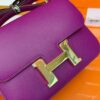 Hermès Constance Epsom P9 actiniae purple Gold Hardware 18cm Full Handmade