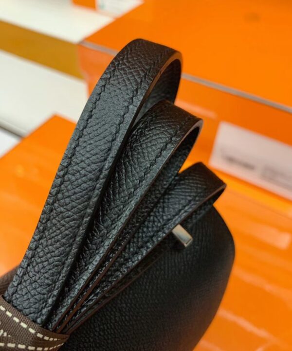 mmexport16925289610591-851x1024-1 Hermès Constance Epsom Black Blue enamel buckle Silver Hardware 18cm Full Handmade