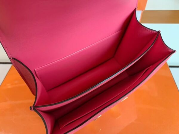 Hermès Constance Epsom 8W lipstick pink Gold Hardware 18cm Full Handmade