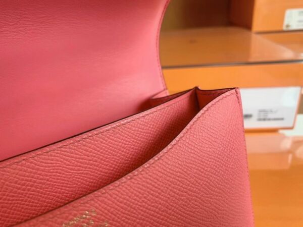 Hermès Constance Epsom 8W lipstick pink Gold Hardware 18cm Full Handmade