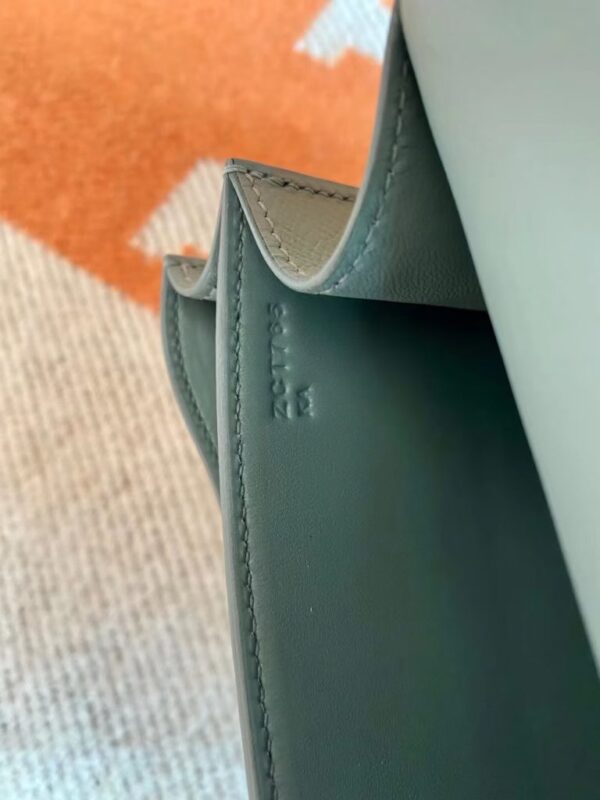 mmexport1693382012914-768x1024-1 Hermès mini Constance Epsom ck63 Grayish green Gold Hardware 18cm Full Handmade
