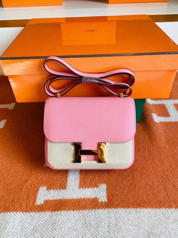 mmexport1693382039527-768x1024-1 Hermès mini Constance Epsom 1Q Creamy Pink Gold Hardware 18cm Full Handmade
