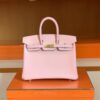 Hermès Brikin swift 3q rose sakura pink Gold Hardware ghw 25cm Full Handmade