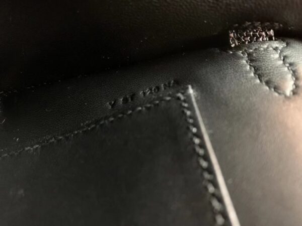 Hermès mini kelly lizard Leather Black Gold Hardware 19cm Full Handmade