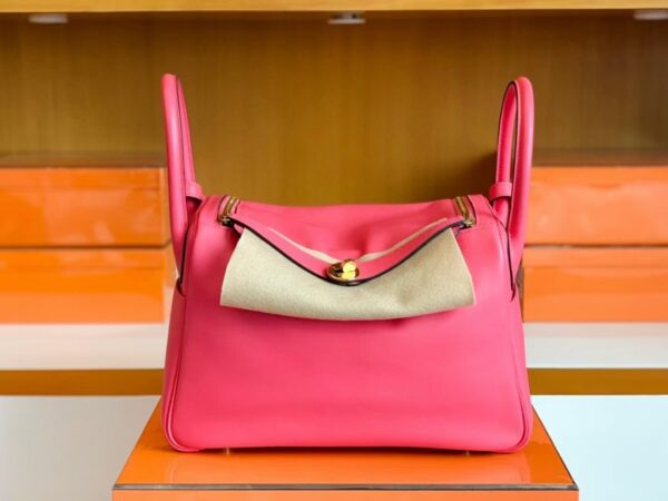 mmexport1696606360932-1024x768-1 Hermès Lindy Swift 8W lipstick pink Gold Hardware 30cm Full Handmade