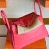 mmexport1696606364145-1024x777-1 Hermès Lindy Swift 8W lipstick pink Gold Hardware 30cm Full Handmade
