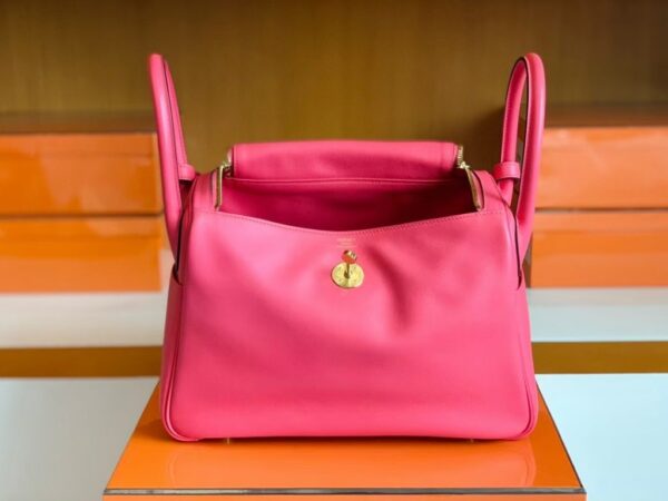 mmexport1696606370448-1024x768-1 Hermès Lindy Swift 8W lipstick pink Gold Hardware 30cm Full Handmade