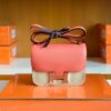 Hermès Constance Epsom Candy Pink Silver Hardware 18cm Full Handmade