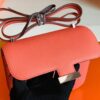 Hermès Constance Epsom Candy Pink Silver Hardware 18cm Full Handmade