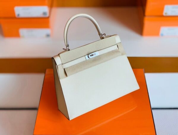 mmexport1697469799165-1024x779-2 Hermès Kelly Epsom Ice White Gold Hardware 25cm Full Handmade