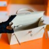 Hermès Kelly Epsom Ice White Gold Hardware 25cm Full Handmade