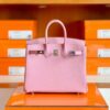 mmexport1697469847996-1024x768-2 Hermès Birkin Epsom Sakura Pink Silver Hardware 25cm Full Handmade