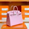 mmexport1697469852065-1024x768-2 Hermès Birkin Epsom Sakura Pink Silver Hardware 25cm Full Handmade