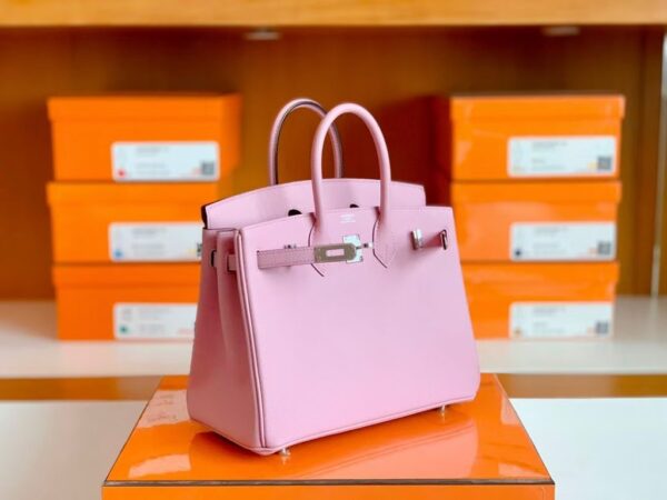 mmexport1697469852065-1024x768-2 Hermès Birkin Epsom Sakura Pink Silver Hardware 25cm Full Handmade