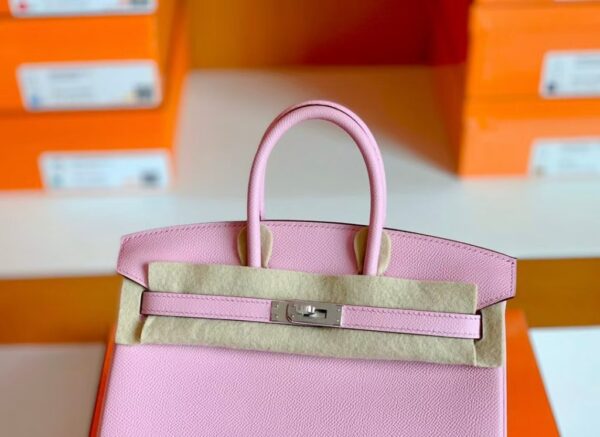 mmexport1697469854507-1024x745-2 Hermès Birkin Epsom Sakura Pink Silver Hardware 25cm Full Handmade