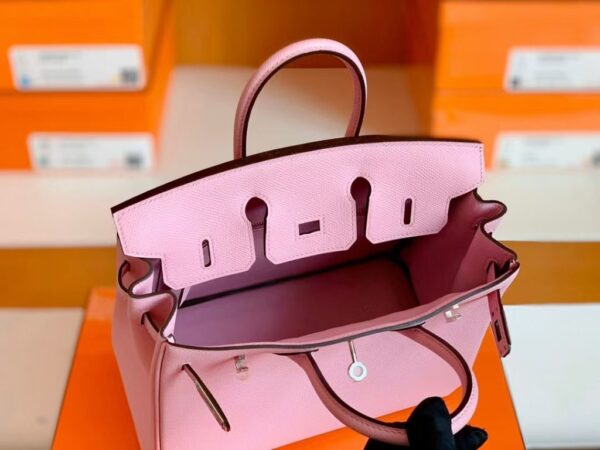 mmexport1697469859821-1024x768-2 Hermès Birkin Epsom Sakura Pink Silver Hardware 25cm Full Handmade