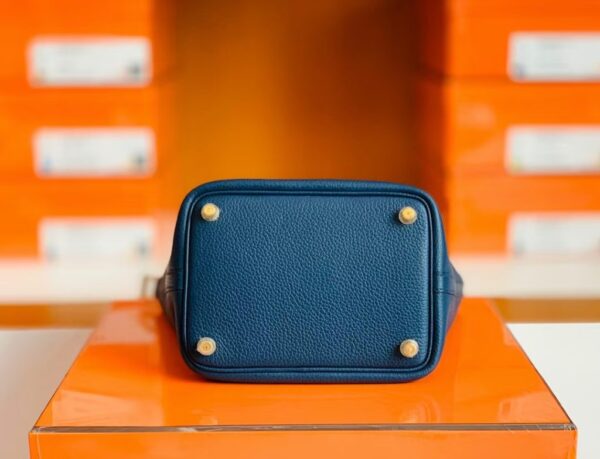 mmexport1697470014214-1024x783-2 Hermès Picotin Togo Deep Blue Gold Hardware 18cm Full Handmade