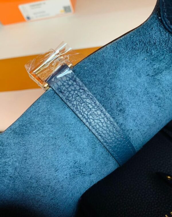 mmexport1697470016189-815x1024-2 Hermès Picotin Togo Deep Blue Gold Hardware 18cm Full Handmade