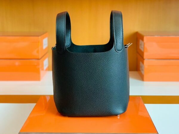 mmexport1697470100623-1024x768-2 Hermès Picotin Togo CK89 Black Silver Hardware 18cm Full Handmade