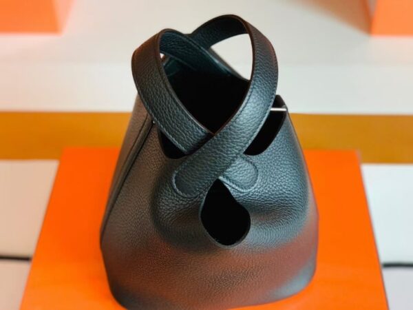 mmexport1697470105069-1024x768-2 Hermès Picotin Togo CK89 Black Silver Hardware 18cm Full Handmade
