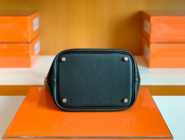 mmexport1697470108995-1024x777-2 Hermès Picotin Togo CK89 Black Silver Hardware 18cm Full Handmade