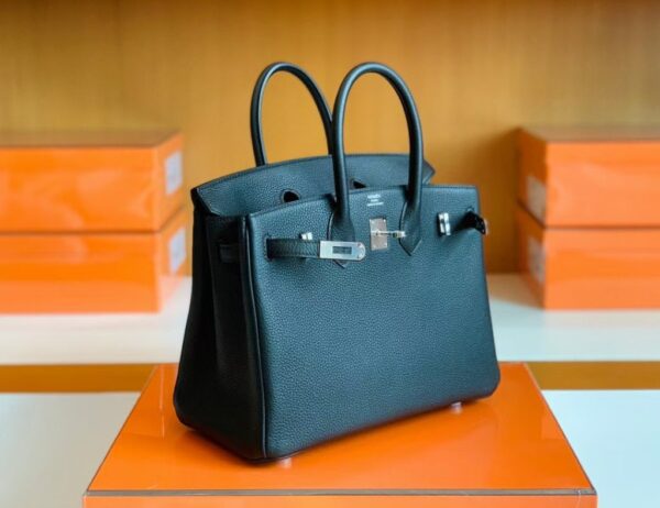 mmexport1699008452519-1024x789-1 Hermès Birkin Togo CK89 Black Silver Hardware 25cm Full Handmade