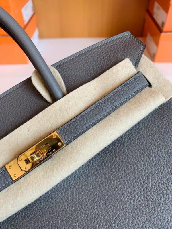 mmexport1699008494535-768x1024-1 Hermès Birkin Togo 8F tinware grey Gold Hardware 25cm Full Handmade