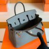 Hermès Birkin Togo 8F tinware grey Gold Hardware 25cm Full Handmade