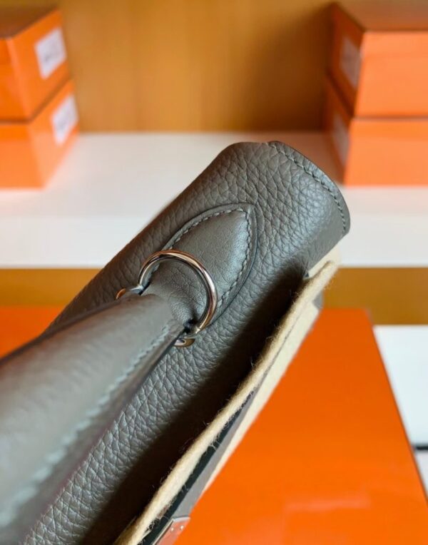 mmexport1699008554190-2-804x1024-1 Hermès Kelly Togo 8F tinware grey Silver Hardware 25cm Full Handmade