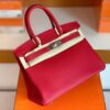 mmexport1699008731051-1-1024x793-1 Hermès Birkin Togo S3 Bright Red Silver Hardware 30cm Full Handmade