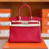 mmexport1699008733444-1-1024x774-1 Hermès Birkin Togo S3 Bright Red Silver Hardware 30cm Full Handmade