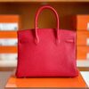 mmexport1699008739321-1024x768-1 Hermès Birkin Togo S3 Bright Red Silver Hardware 30cm Full Handmade