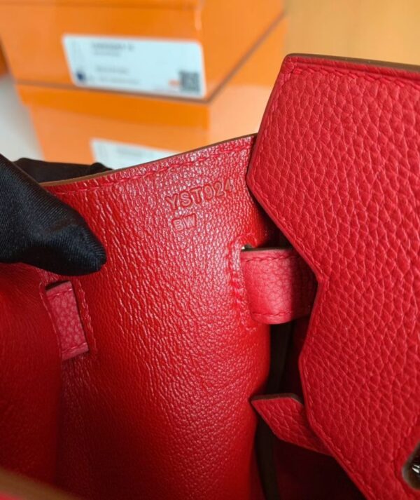 mmexport1699008754191-862x1024-1 Hermès Birkin Togo S3 Bright Red Silver Hardware 30cm Full Handmade