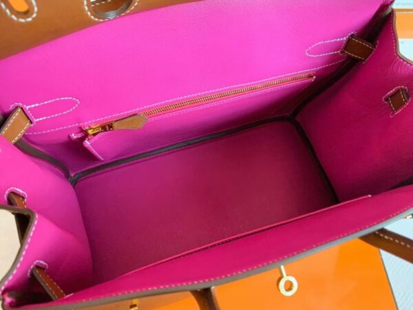 mmexport1699008806485-1-1024x768-1 Hermès Birkin Barenia CK37 Golden Brown & L3 Rose Purple Gold Hardware 30cm Full Handmade