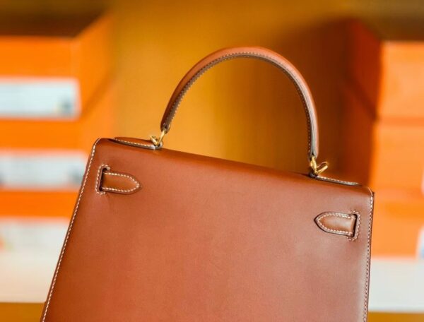 mmexport1699008861706-1024x779-1 Hermès Kelly Barenia Reddish brown Gold Hardware 28cm Full Handmade
