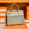 Hermès Birkin Togo CK18 Etoupe Grey Gold Hardware 30cm Full Handmade