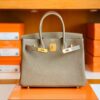 Hermès Birkin Togo CK18 Etoupe Grey Gold Hardware 30cm Full Handmade
