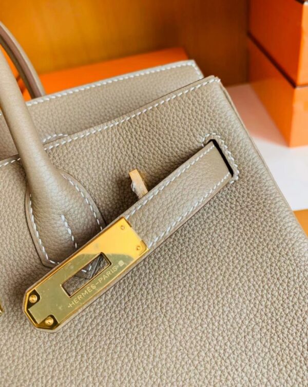 mmexport1699694839017-817x1024-1 Hermès Birkin Togo CK18 Etoupe Grey Gold Hardware 30cm Full Handmade