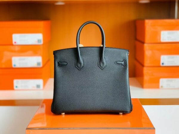 Hermès Birkin Togo CK89 Black Gold Hardware 25cm Full Handmade